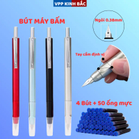 Combo 4 Bút Máy Bấm EF +Tặng 50 Ống Mực + 4 Dưỡng Ẩm.