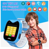 Children Smart Watch LBS Location Sound Monitoring Camera Waterproof SIM Phone Watch Tracking Baby Smart Clock Gift for Kids D8