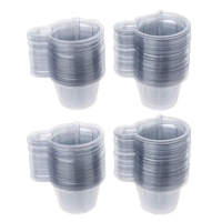 Cốc Trộn Resin Epoxy Dùng Một Lần, HENGy, Nhựa Trong Suốt, 200x, Để Đo Lường Sơn, Đồ Dùng Nghệ Thuật