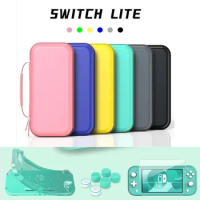 Suitable for Nintendo Switch Lite portable handbag, equipped with a sparkling TPU protective case and 6 keycaps