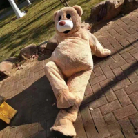 Mascot Costume Dancing Bear Plush Teddy Bear Man Wearing Doll Costume Funny Cosplay Costume