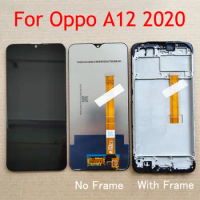 Black 6.2 Inch For Oppo A12 2020 Global CPH2083 CPH2077 LCD Display Touch Screen Digitizer Assembly / With Frame
