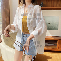 薄款防曬衣女夏季韓版超仙仙女防曬開衫百搭襯衫外套透氣【時尚大衣櫥】