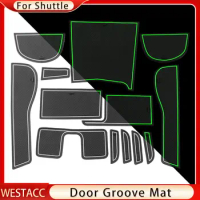 13Pcs/set Silicon Non-Slip Car Door Groove Mat for Honda Shuttle 2020 Gate Slot Cup Pad Cushion Rubber Mats Accessories