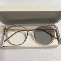 Photochromic Glasses Anti Blue Light Glasses Leisure Eye Protection Decorative Glasses Women Sun Glasses