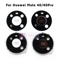 NEW Rear Back Camera Glass Lens For Huawei Mate40 Mate 40 Pro Camera Glass Lens Rear Back Frame Holder Replacement