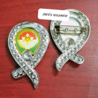 Pin dharma wanita silver model pita - pin dharma wanita Elegan