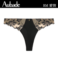 【Aubade】愛情刺繡蕾絲丁褲-RM(黑)