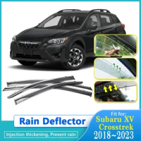 Car Rain Deflectors For Subaru XV Crosstrek GT 2018 2019 2020 2021 2022 2023 Window Visors Rain Deflector Guard Auto Accessories