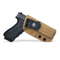 Glock 17 Holster IWB Kydex Holster Custom Fit: Glock 17 (Gen 1-5) / Glock 22 Glock 31 (Gen 3-4) Pistol