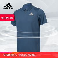 adidas阿迪達斯網球POLO衫2023新款翻領寬松短袖男士運動休閑T恤