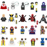 Spiderman Blocks Toy Action Figures Deadpool X-man Buidling Bricks Toys Gift