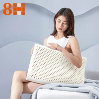 8H 100% natural latex pillow cervical spine pain relief sleep orthopedic pillow breathable cervical spine health care pillow