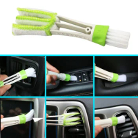 Car Cleaning Brush Air Conditioner Vent Cleaner Detailing Dust Removal Blinds Duster Outlet Brush Car-styling Auto Accessories