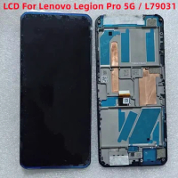 LCD Original AMOLED 6.65'' For Lenovo Legion Pro 5G L79031 OLED Display Screen Touch Panel Digitizer Assembly Frame Replacement