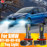 2x H11 H8 Led Fog Lights Headlight Canbus H16 H9 Car Bulb 6000K White Diode Driving Running Lamp 12v 55w For BMW F46 F23 F33 F83