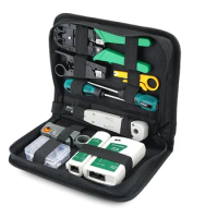 Multi-Function LAN Network Cable Tester Tool Screwdriver Wire Stripper RJ45 Connector Computer Crimping Pliers Tool Kit Set