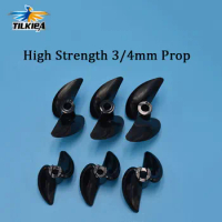 1pc RC Boat Oar Quant Two Blades Paddle 2 Blades Nylon Boat Propeller High Strength for 3mm/4mm Rc Prop Shaft