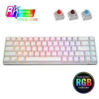 NEW RK68 (RK855) RGB Wireless 65% Compact Mechanical Keyboard, 68 Keys 60% Bluetooth Hot Swappble Gaming Keyboard Hot swap