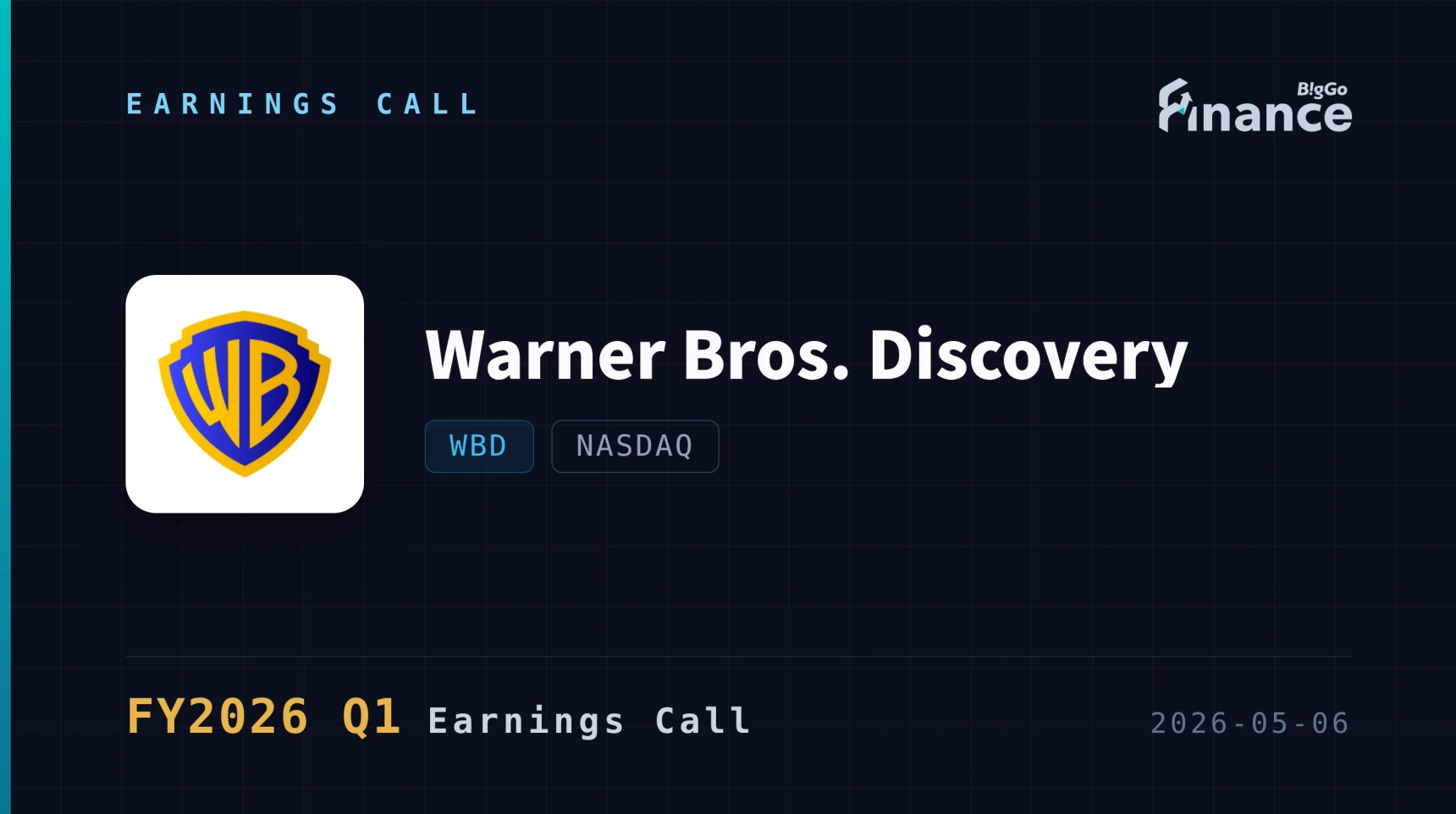 [WBD Q1 2026 Earnings Call] Streaming Surpasses 140M Subscribers ...