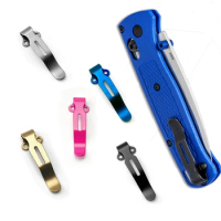 5 Colors Stainless Steel Material Knife Original Pocket Clip Back Clamp For Genuine Benchmade Bugout 535 Knives DIY Make Parts
