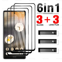 6in1 camera film for google pixel 6a pixel6 full cover front tempered glass for google pixel 6 a pixel6a protective glass