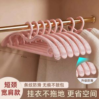 短頸衫架省空間-【櫻花粉】短頸寬肩基礎防滑款（抬高8CM 掛長裙不拖地）. 100個-款式5