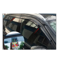 For Nissan ELGRAND E52 Window Rain Visor With Chrome Trim