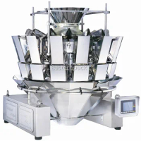Automatic high accuracy 2 4 6 10 14 24 head multihead weighing filling vffs packaging food snack packing machine