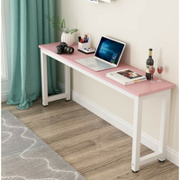 電腦長條辦公桌家用簡易窄桌靠墻書桌臺臥室學習桌定做長方形桌子  ATF
