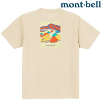 Mont-Bell Wickron 中性款 排汗衣/圓領短袖 1114725 SUNRISE 日出帳篷 IV 象牙白