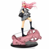 Anime Darling In The Franxx Zero Two 02 Model Figurines Backpack Uniform Pvc Action Figure Collectible Adult Doll Kids Toy Gifts