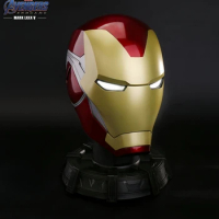 Original Genuine Marvel 1:1mk85 Iron Man Helmet Wearable Helmet With Bluetooth Sound Iron Man Model Gifts Cosplay