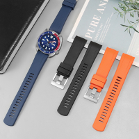 Fluororubber Watch Band Fit Seiko PROSPEX Series PADI Abalone SRPE99K1 Silicone Watch Bracelet 22mm