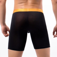 Lengthening Wear Resistant Men Underwear Separate Pouch Boxer Brief Breathable Panties Comfort Sport Boxer Shorts Lingerie Man
