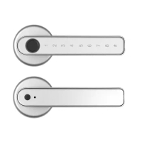 Smart Lock,password+Bluetooth+Fingerprint Door Lock Keyless Entry Door Smart Door Handle Digital Smart Door Lock tuya Mobile pho