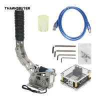 Thanksbuyer SIM Drift Game Steering Wheel USB Handbrake Racing Simulator Pressure Handbrake for HE Fanatec Weighing Sensor