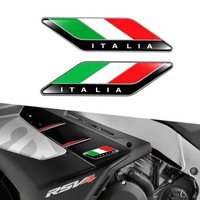 3D Reflective Italy Sticker Motorcycle Tank Fairing Car Bike Accessories Decal Accessories For Aprilia RSV4 Benelli Vespa Ducati