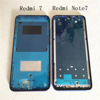 5PCS For Xiaomi Redmi Note 7 Note7 Pro / Redmi 7 Middle Frame Plate Housing Board LCD Support Mid Faceplate Bezel + Side Button
