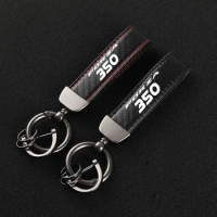High-Grade Leather motorcycle KeyChain Horseshoe Buckle Jewelry for Honda FORZA 350 125 250 300 350 750 Accessories