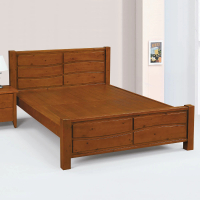 【MUNA 家居】瑪莎5尺實木雙人床/不含床頭櫃(床架 雙人床 實木 床台)