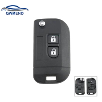 QWMEND Modify Remote Car Key Refit Case Shell For Nissan Qashqai Elgrand X-TRAIL Navara Micra Note Cabster NV200 keys