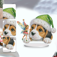 Crown Sheepdog Diamond Painting Desktop Ornaments Kit Butterfly Teddy Pug Desktop Diamond Art Kits f