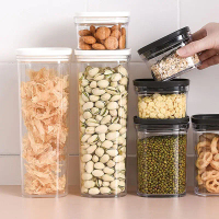 Refrigerator Airtight Dry Food Cereal Snacks Storage Box Pantry Cabinet Food Sealed Container Cans M