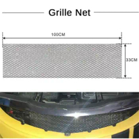 Car Vehicle Aluminum Grille Universal Vehicle Body Modified Grille Automobile Black Body Net Mesh Grill Exterior Protective