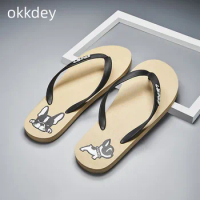 Slippers Man Fashion Korean Casual Beach Men Jelly Slippers Men's Flip Flops Outdoor Lazy Indoor House Shoes New In Summer