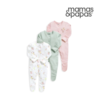 【Mamas &amp; Papas】花精靈的祝福-連身衣3件組(4種尺寸可選)