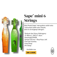 Sape mini 6 Senar (alat musik tradisional suku Dayak)