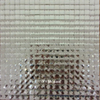 15mm 13 face Silver Diamond Mirror Glass Mosaic Tile Showroom KTV Bar Display cabinet borders DIY wall sticker Home improvement