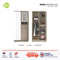 Oggi - Lemari Pakaian / Wardrobe Baju / Agio Ariana Wardrobe 2DM